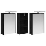 vidaXL Ensemble de Meubles de Salle de Bain 3 Pièces 116 x 16 x 62 5 cm