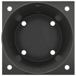 vidaXL Ancre ronde au sol 12 Pièces Anthracite 15 x 15 x 15 cm métal