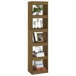 vidaXL Bibliothèque/Séparateur de pièce Marron miel 40x30x167 5 cm Pin