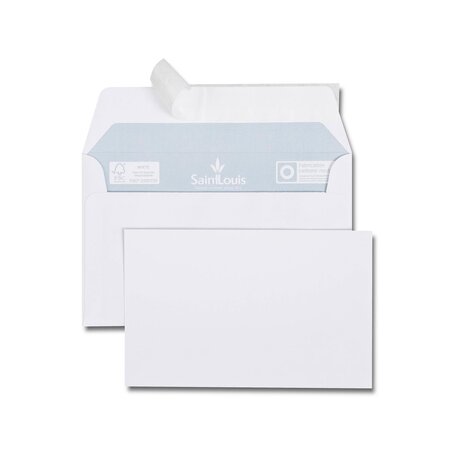 Paquet de 20 cartes 82x128 200g + 20 enveloppes bristol blanches 90x140 100 g gpv