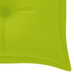 Vidaxl banc de jardin empilable et coussin 159 cm bois de teck massif