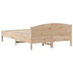 vidaXL Cadre de lit sans matelas 160x200 cm bois massif de pin