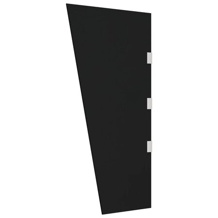 vidaXL Panneau latéral d'auvent de porte Noir 50x100 cm Verre trempé