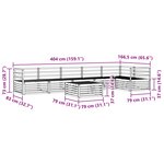 vidaXL Ensemble de canapés d'extérieur 7 pc Naturel