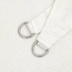 vidaXL Voile d'ombrage 160 g/m² Blanc 3x3x4 2 m PEHD
