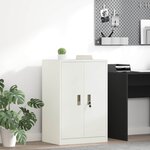 vidaXL Armoire de rangement Blanc 60 x 40 x 90 cm Acier