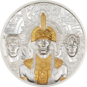 Pièce de monnaie en Argent 20 Dollars g 93.3 (3 oz) Millésime 2025 AZTEC EMPIRE (PRÉCOMMANDE)