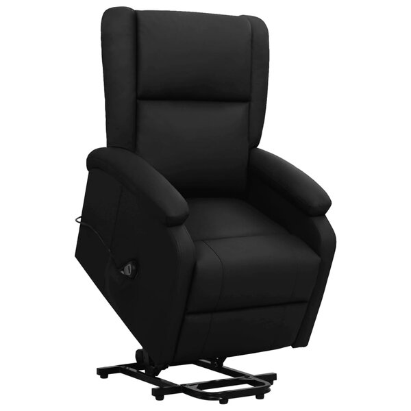 vidaXL Fauteuil Noir Similicuir