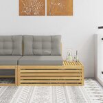 vidaXL Canapé d'extérieur en bout avec coussin Blanc 115 x 83 x 73 cm