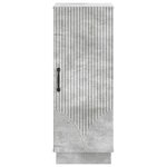 vidaXL Buffet Gris béton 33 x 34 5 x 87 cm Bois d'ingénierie