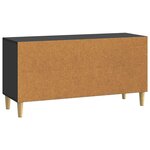 vidaXL Meuble TV Noir 99 x 34 5 x 50 cm Bois d'ingénierie