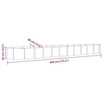 vidaXL Lit surélevé de jardin Acier enduit de poudre Anthracite