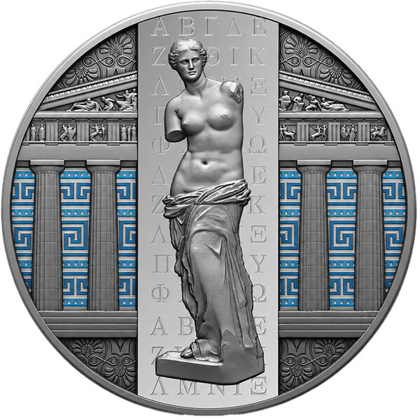 Monnaie GREEK Ancient Civilization 2 Oz Argent 2000 Francs Cameroon 2026 (PRÉCOMMANDE)