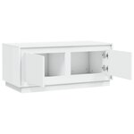 vidaXL Table basse blanc 102x50x44 cm bois d'ingénierie