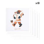 Lot De 10 Cartes De Vœux Etincelle Père Noël - Draeger paris