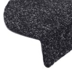 vidaXL Tapis autoadhésifs de marches 5 Pièces Noir 56x17x3 cm Aiguilleté