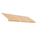 vidaXL Tissu de remplacement pour auvent rayures multicolores 4 5x3 m