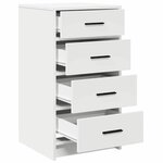 vidaXL Buffet avec tiroir Blanc 40 x 41 x 75 cm Bois d'ingénierie