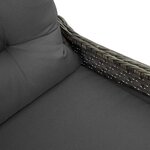 vidaXL Fauteuil inclinable Gris 56 x 66 x 95 cm polyrotin