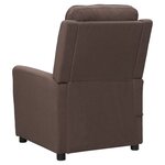 vidaXL Fauteuil de massage Taupe Tissu