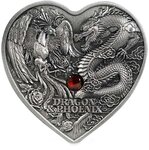 Pièce de monnaie en Argent 5000 Francs g 31.1 (1 oz) Millésime 2024 DRAGON AND PHOENIX