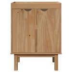 vidaXL Meuble de lavabo de salle de bain OTTA 59x40x80 cm bois massif