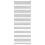 vidaXL Store zèbre gris clair largeur du tissu 60 9 cm polyester