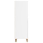 vidaXL Buffet haut Blanc 60x36x110 cm Bois d'ingénierie