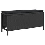 vidaXL Ensemble de salle à manger pour jardin 3 Pièces Noir Poly rotin
