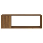 vidaXL Meuble TV Chêne marron 100x24x32 cm Bois d'ingénierie
