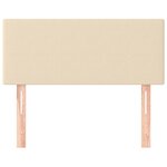 vidaXL Tête de lit Crème 80x5x78/88 cm Tissu