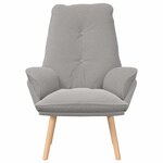 vidaXL fauteuil Gris clair 69 x 74 x 93 cm Tissu Sherpa