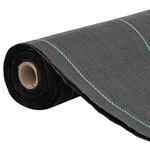 vidaXL Membrane anti-mauvaises herbes noir 1 5x100 m PP