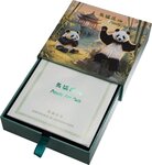 Pièce de monnaie en Argent 2 Dollars g 31.1 (1 oz) Millésime 2025 Panda Fan Coin MENG LAN