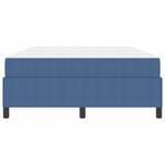 vidaXL Cadre de lit avec matelas Bleu 140 x 190 cm tissu