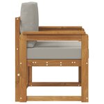 vidaXL Canapé d’extérieur Bois d'acacia massif et polyester