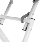 vidaXL Table bistrot Blanc 55 x 55 x 72 5 cm Acier revêtu de poudre