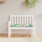 vidaXL Coussin de banc de jardin multicolore 110x50x7 cm tissu