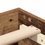 vidaXL Cadre de lit sans matelas vieux bois 200x200 cm bois ingénierie