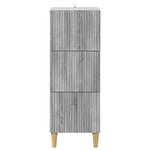 vidaXL Armoire à tiroirs Sonoma gris 33 x 34 5 x 90 cm