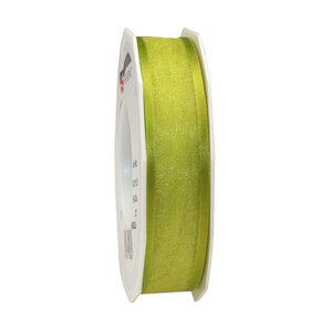Organza marseille 25-m-rouleau 25 mm  vert citron