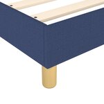 vidaXL Sommier à lattes de lit avec matelas Bleu 120x200 cm Tissu