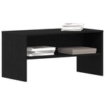 vidaXL Meuble TV chêne noir 80x40x40 cm bois d'ingénierie