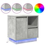 vidaXL Cabinet de chevet avec tiroir Gris béton 50 x 34 5 x 50 cm.