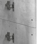 vidaXL Buffet haut gris béton 60x35x180 cm bois d'ingénierie