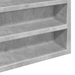 vidaXL Armoire à vitrine gris béton 100x8 5x75 cm bois d’ingénierie
