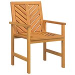 vidaXL Ensemble de salle à manger de jardin en 3 pièces en bois massif d'acacia