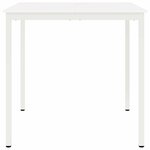 vidaXL Table de bar Blanc 110 x 55 x 105 cm Bois de pin massif