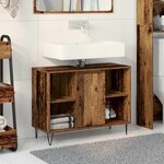 vidaXL Cabinet en vieux bois Bois vieux Bois d'ingénierie Format moyen