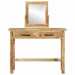 vidaXL Table de Toilette avec tiroir Marron 100 x 40 x 120 cm